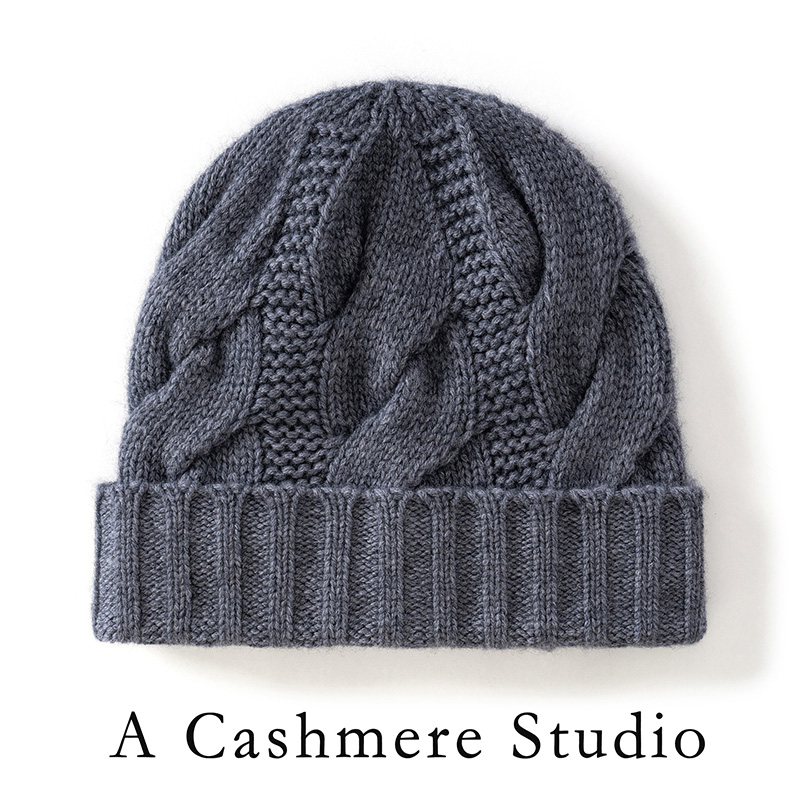 Beanie Cuffed Knit - Winter New Women's Pure Cashmere Outdoor