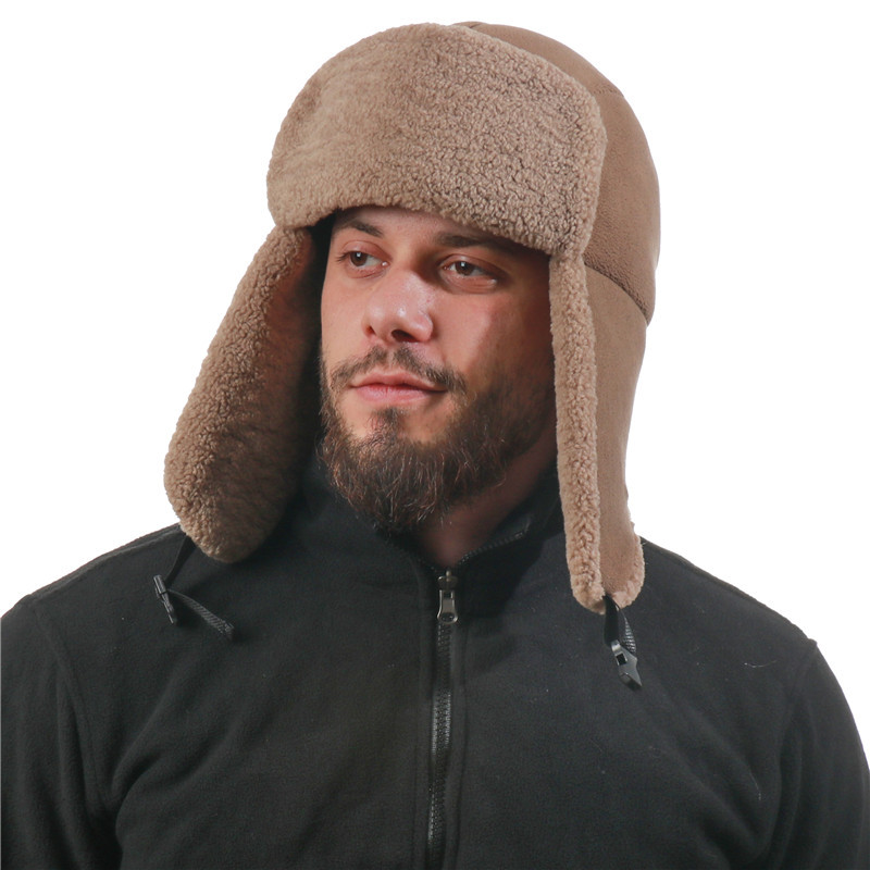 Trapper Hat Ear Flap - Men Women Fleece Lined Trapper Hat