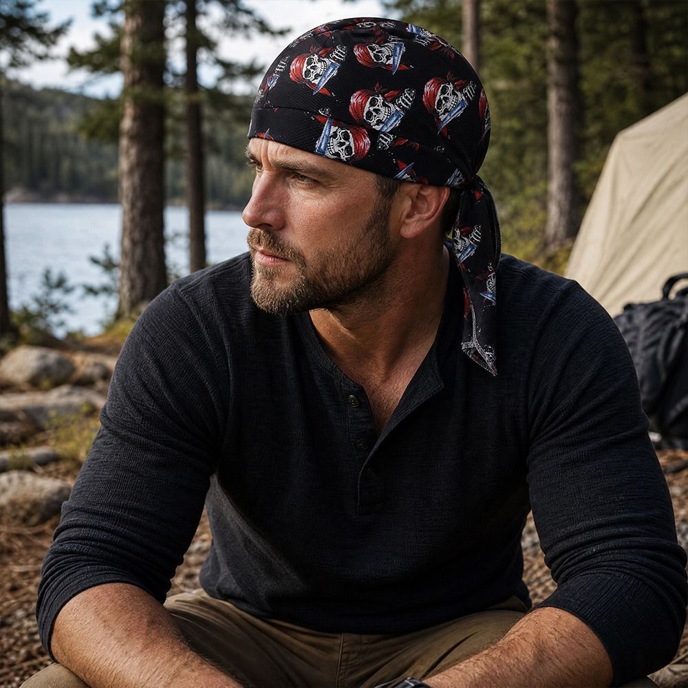 Quick Dry Pirate Hat Adjustabl - Skull Cap Helmet Liner recension och pris