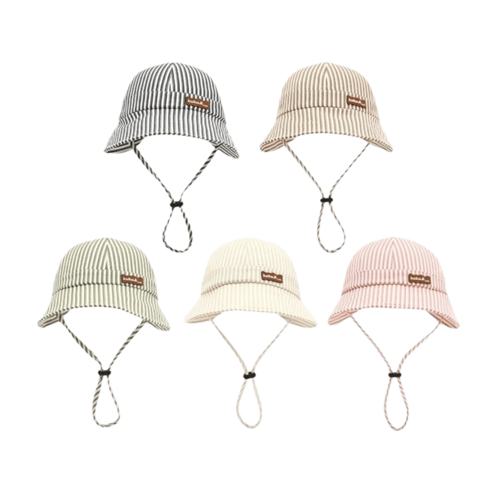 New Striped Baby Bucket Hat Ad - Bucket Hat Cotton recension och pris