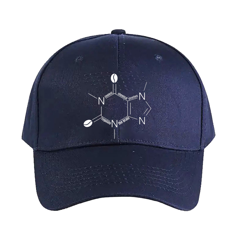 cute black caffeine chemical s - Baseball Cap Structured recension och pris