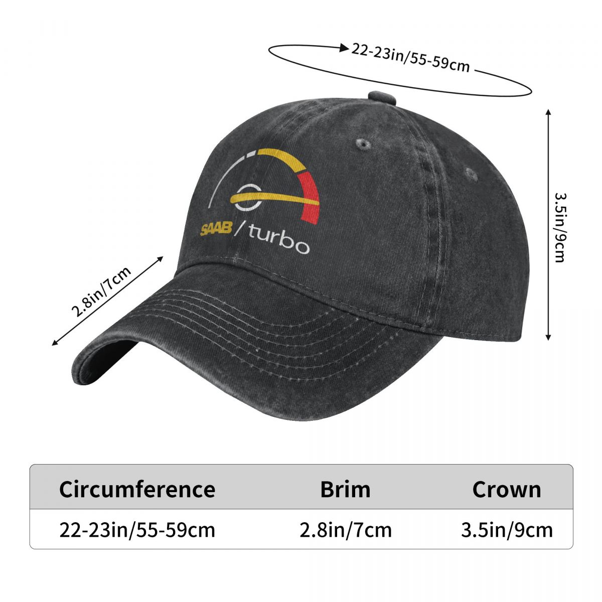 Washed Men's Baseball Cap Turb - Golf Cap Dad recension och pris