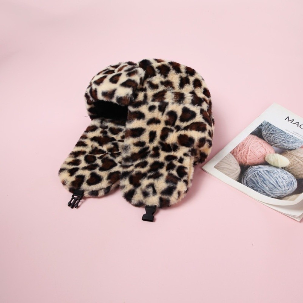 Warm Leopard Print Trapper Hat - Trapper Hat Ear Flap recension och pris