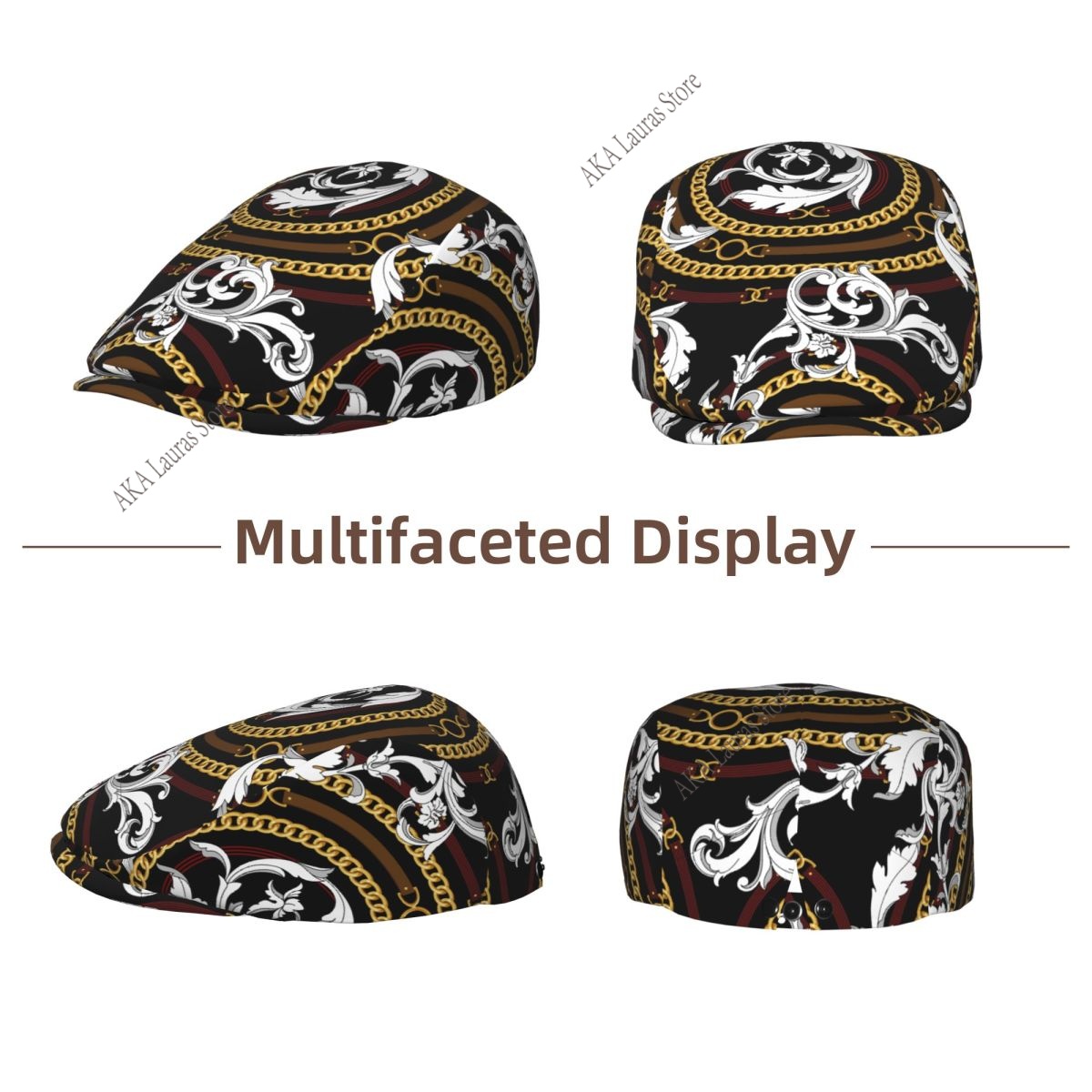 Newsboy Cap Gold Baroque Vinta - Newsboy Cap Ivy recension och pris