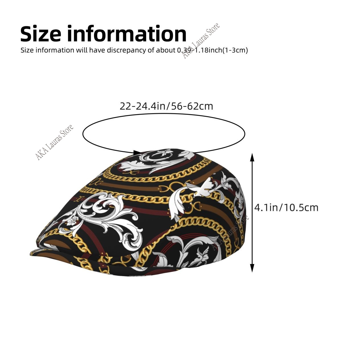 Newsboy Cap Gold Baroque Vinta - Newsboy Cap Ivy recension och pris