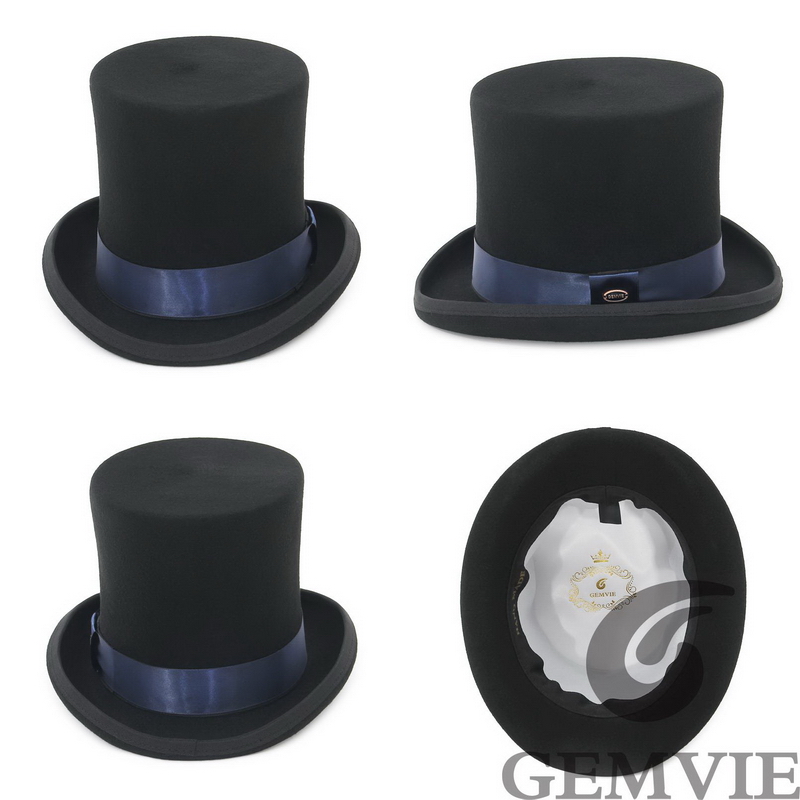 GEMVIE 17cm 100% Wool Felt Top - Fedora Hat Wool recension och pris