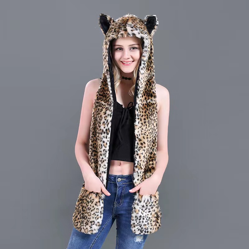 Men/Women Faux Fur Hood Animal - Winter Trapper Hat recension och pris