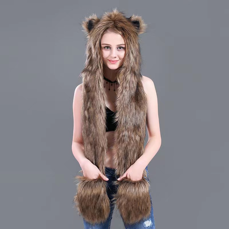 Men/Women Faux Fur Hood Animal - Winter Trapper Hat recension och pris