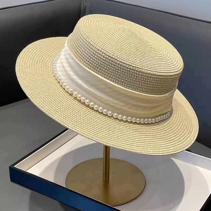 2025 New Style Hat Retro Flat  - Sun Hat Wide Brim recension och pris