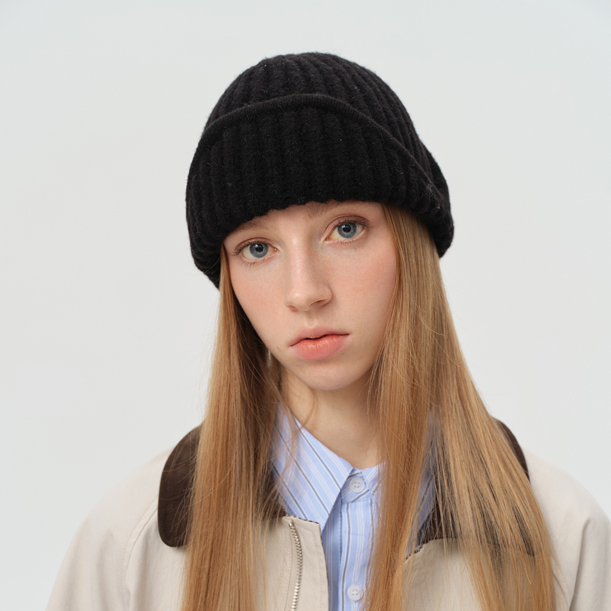 23% Wool Blend Solid Color Pil - Winter Trapper Hat recension och pris
