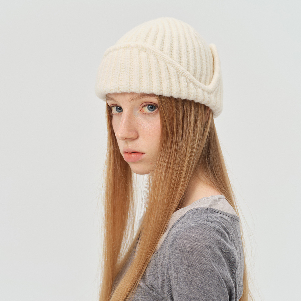 23% Wool Blend Solid Color Pil - Winter Trapper Hat recension och pris