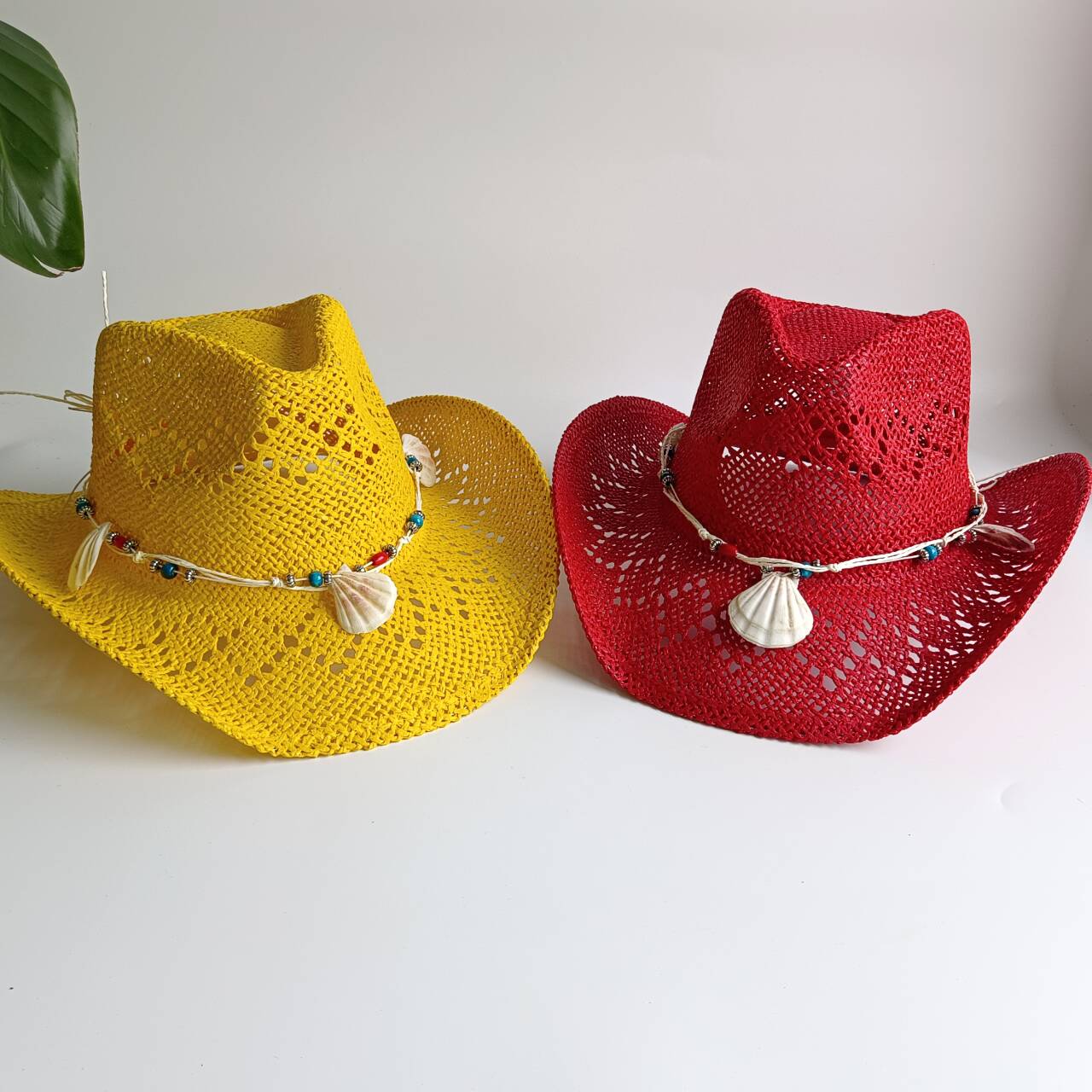 Bright yellow Cowboy Straw Hat - Cowboy Hat Straw recension och pris
