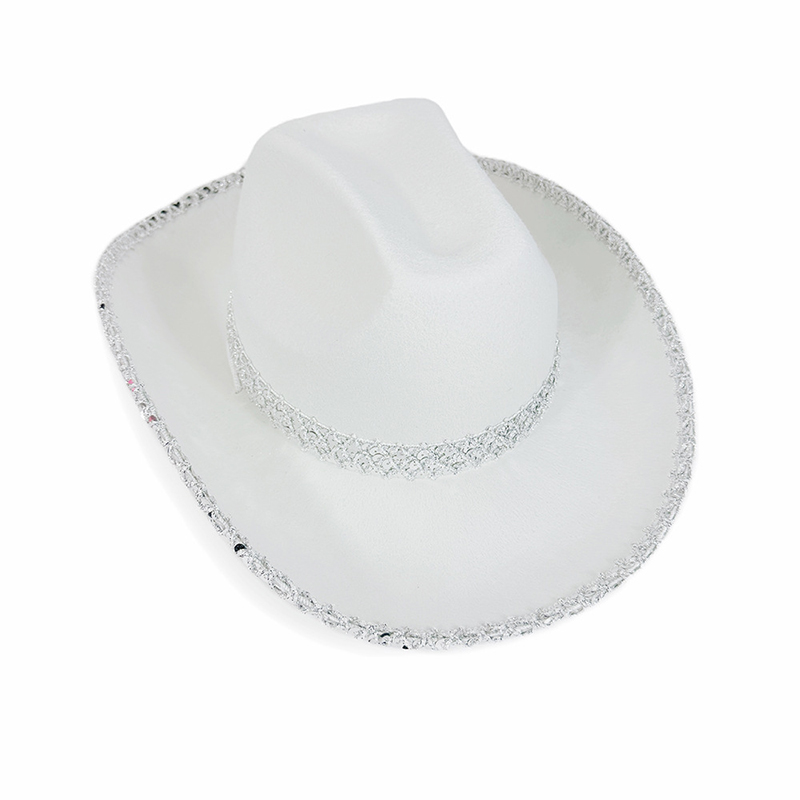 Women Men Sequin Cowgirl Hat S - Sun Hat Wide Brim recension och pris