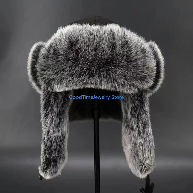 193D Furry Lined Trapper Hat w - Trapper Hat Ear Flap recension och pris