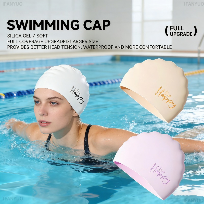 Women Silicone Swimming Cap Ex - Swim Hat Silicone recension och pris