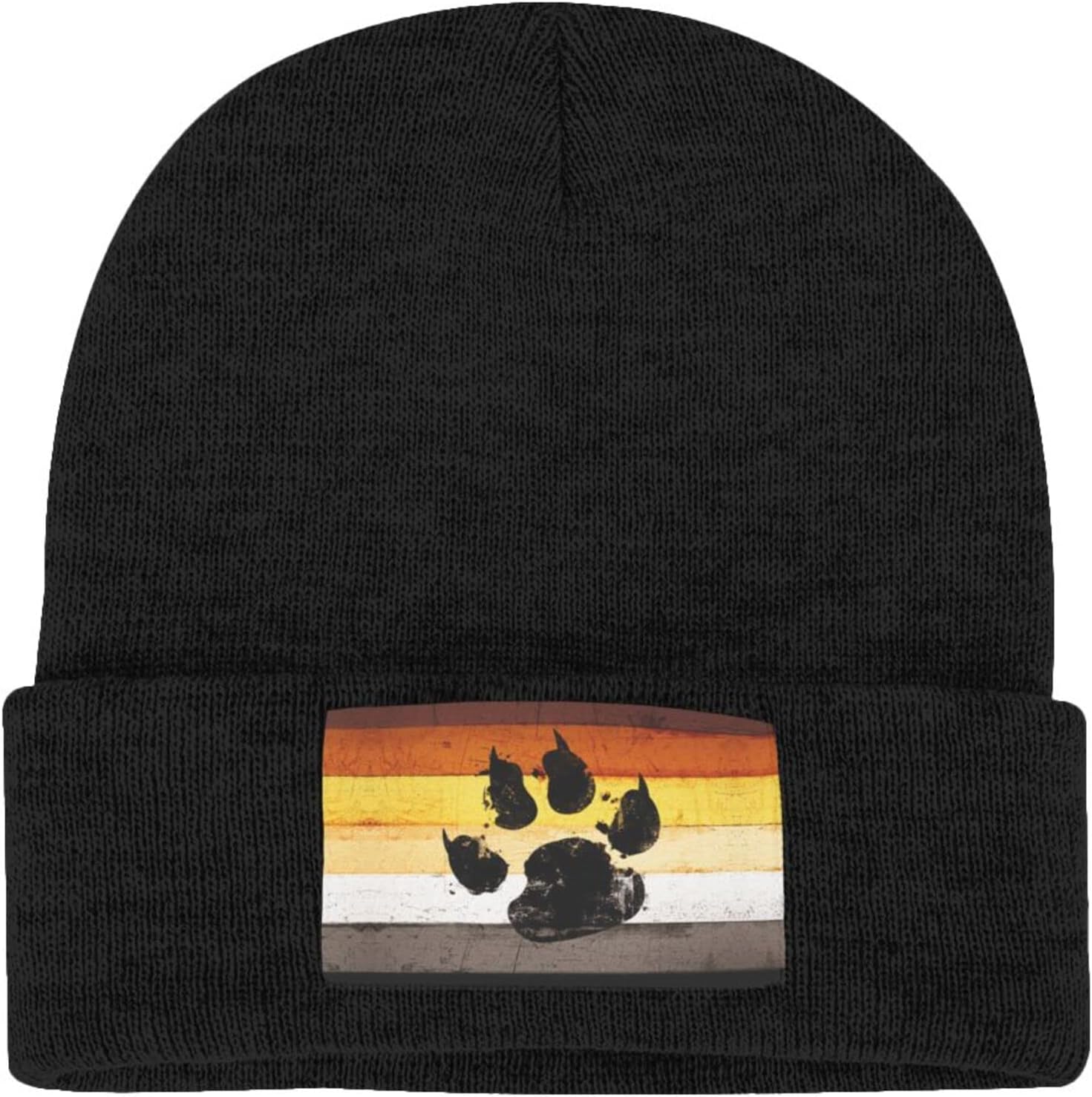 Gay Flag Bear paw LGBT Knit Be - Beanie Cuffed Knit recension och pris