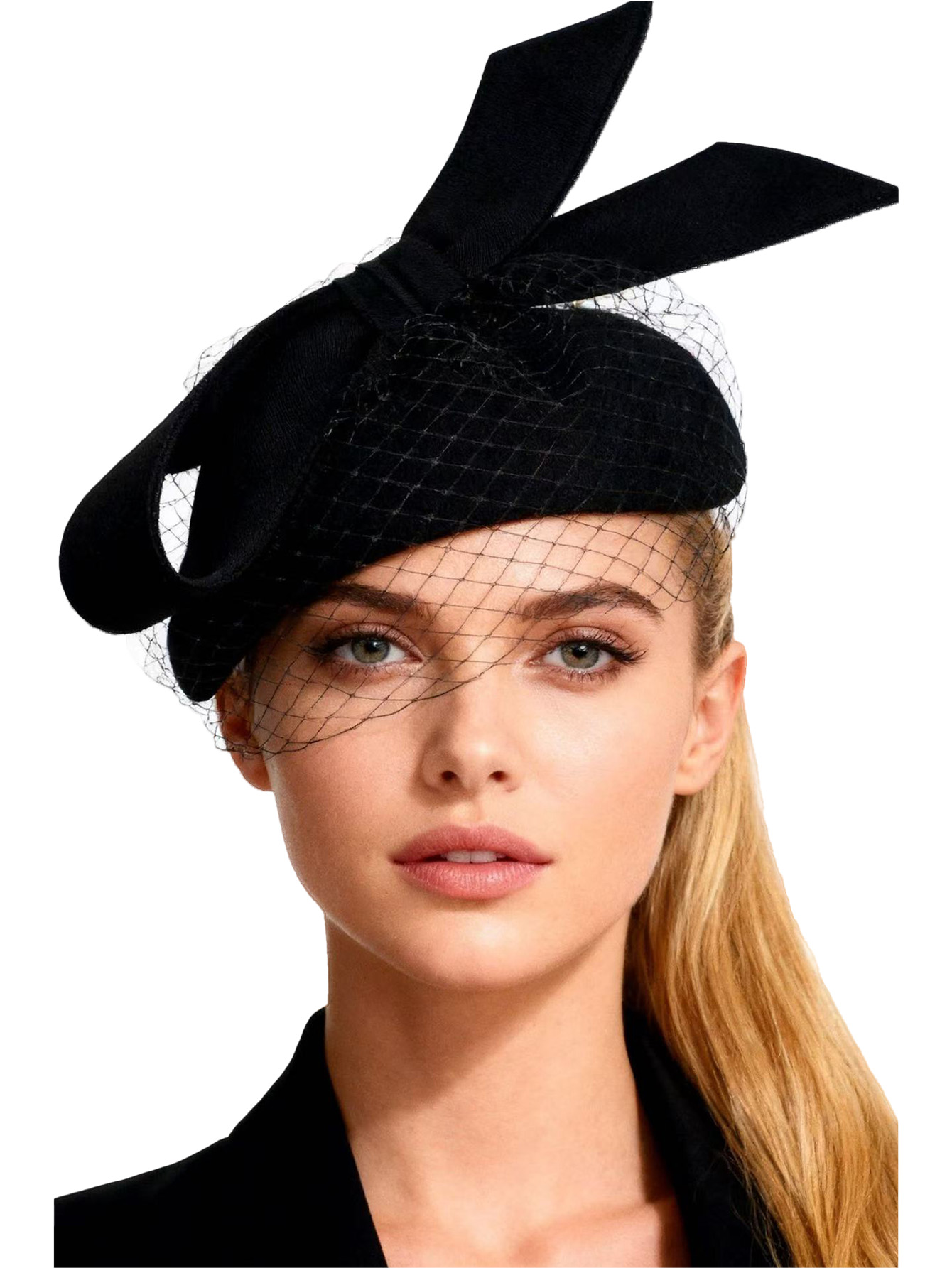 French White Beret Fascinator  - Fedora Hat Wool recension och pris