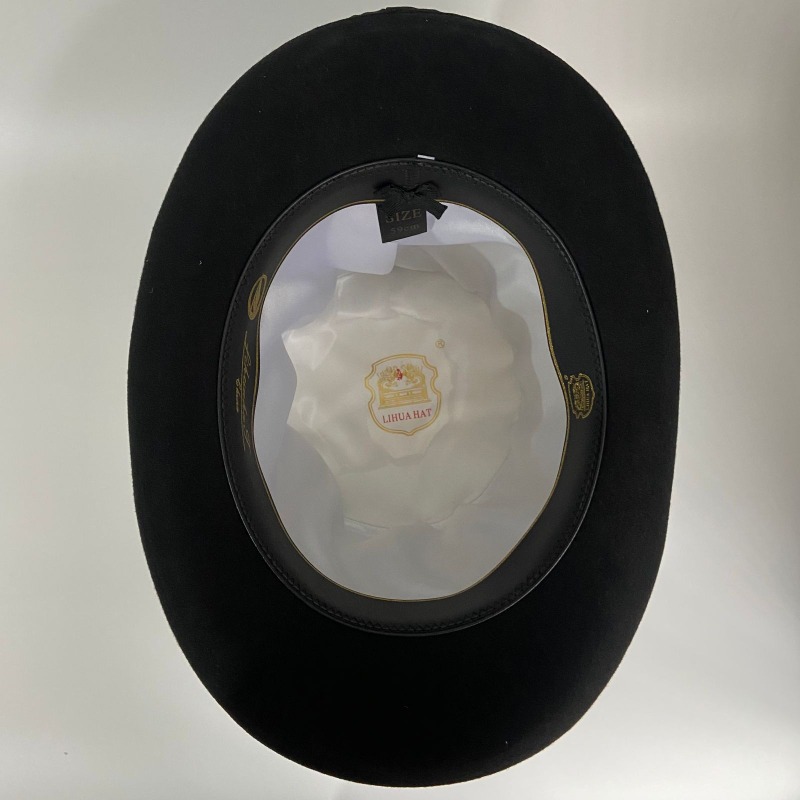 Black Wool Felt Top Hat Men's  - Fedora Hat Wool recension och pris