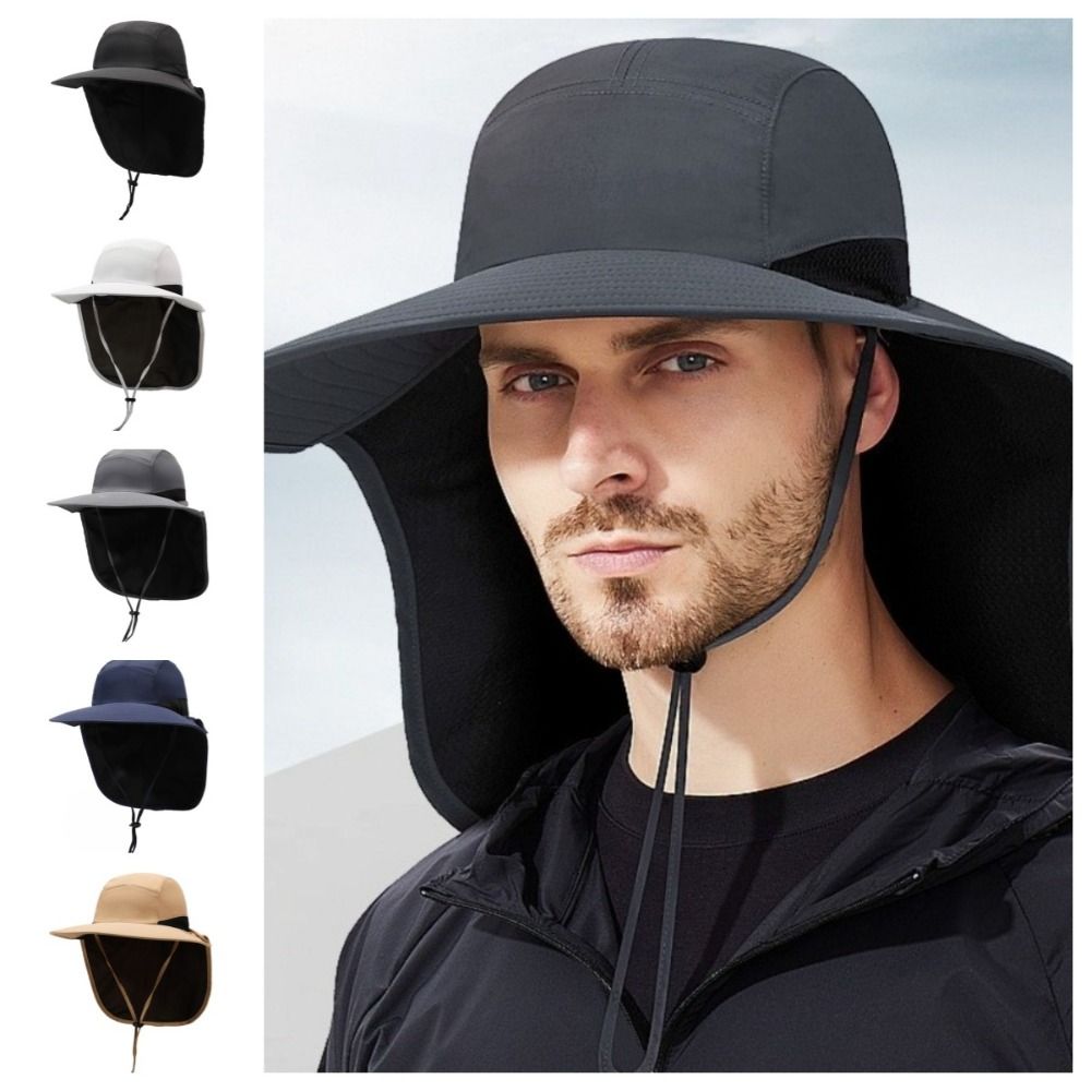 Sunhat Wide Brim Outdoor Sun H - Bucket Hat Cotton recension och pris