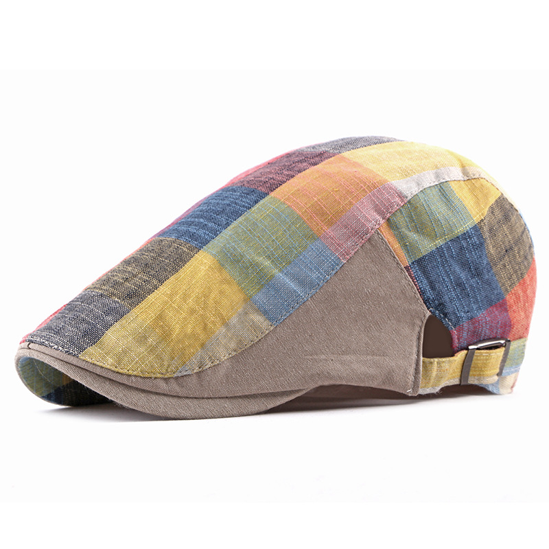 Unisex Cotton Plaid Newsboy Be - Newsboy Cap Ivy recension och pris
