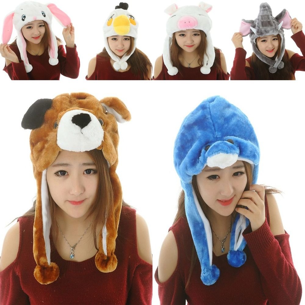 Cartoon Plush Moving Hat Anima - Winter Trapper Hat recension och pris